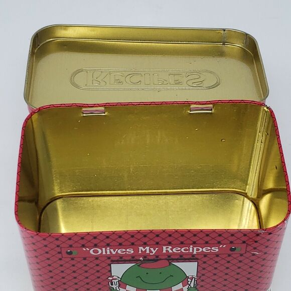 Early California Olives Recipe Tin Vintage Made In England Collectible Uncommon - Picture 10 of 12